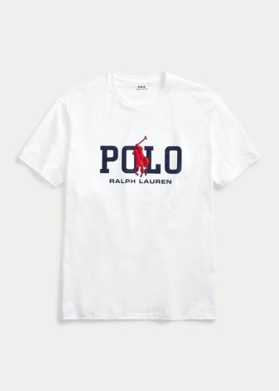 Playeras Polo Ralph Lauren Hombre Blancos - Classic Fit Logo - KBVML9160